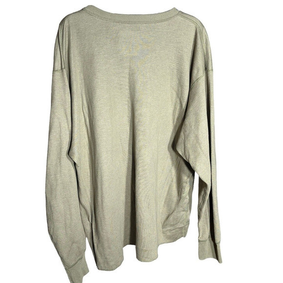 Vintage Cabelas Shirt Mens XXL Olive Green Crew Neck Casual Outdoor Long Sleeve‎ - Picture 6 of 6